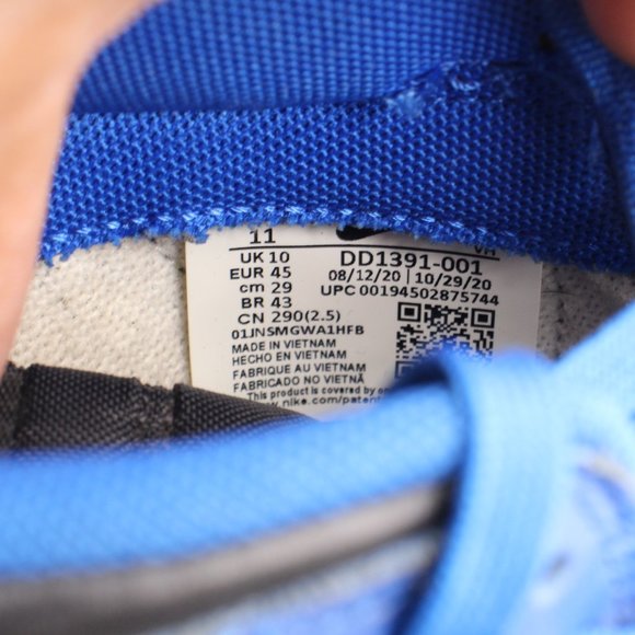 Nike Dunk Low Hyper Cobalt Blue Black Men's 11 Sneakers Shoes DD1391-001 - Picture 3 of 10